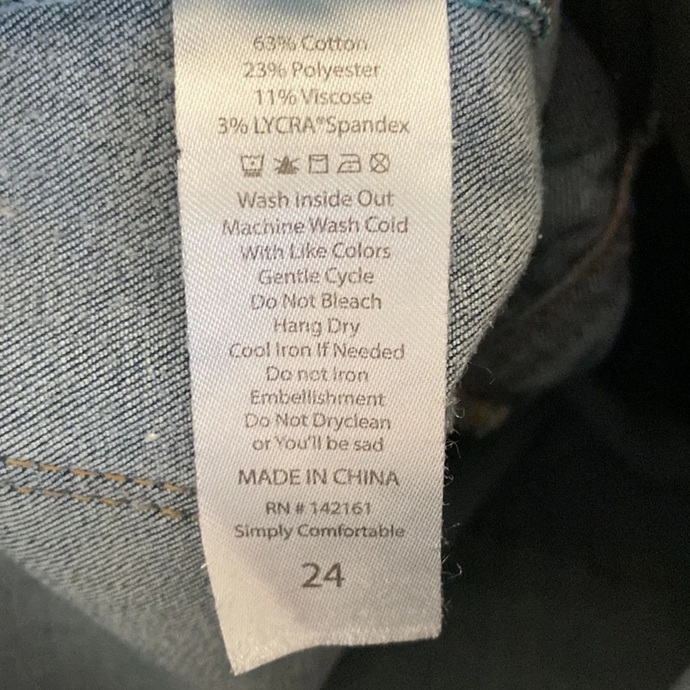 LulaRoe Brand Elastic Waist Blue Skinny Jeans, Women’s size 24 - Picture 6 of 10